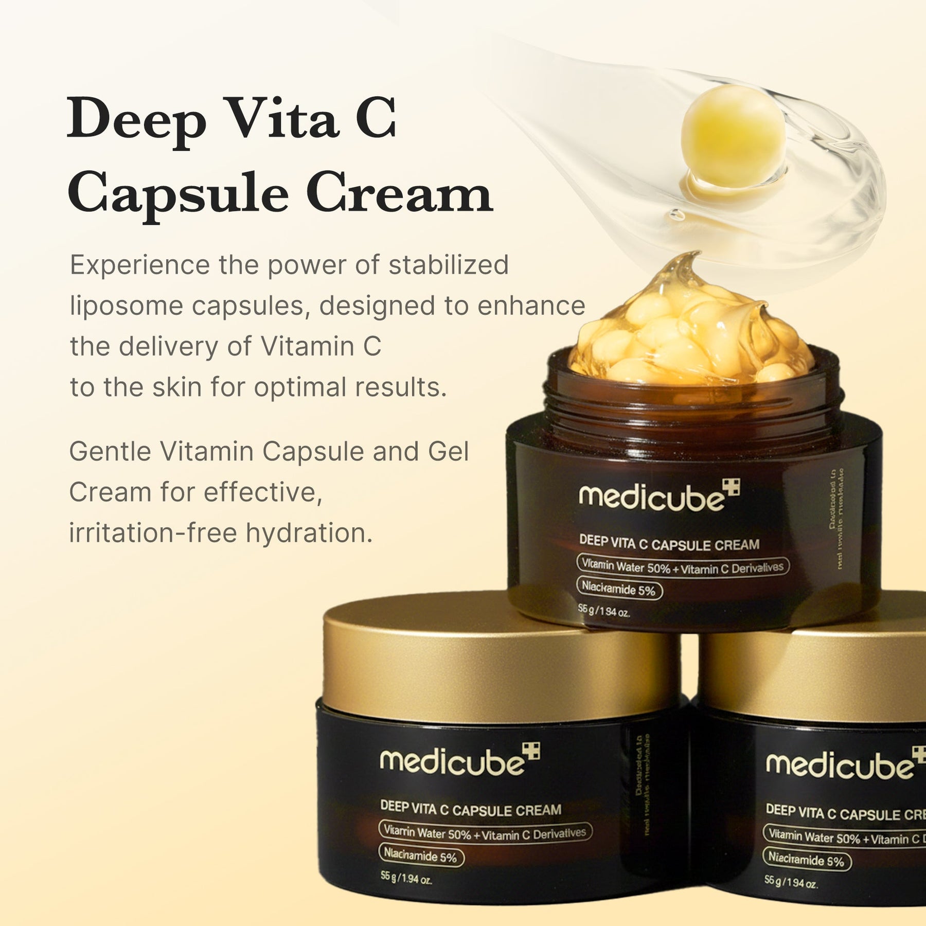 MEDICUBE Creme de Vitamina C em Cápsulas Deep
