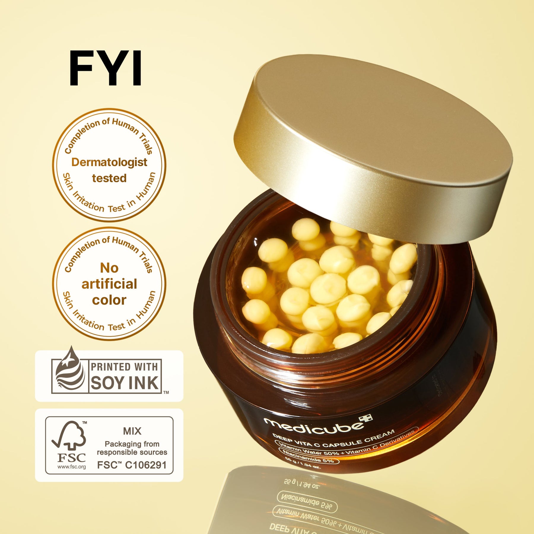 MEDICUBE Creme de Vitamina C em Cápsulas Deep